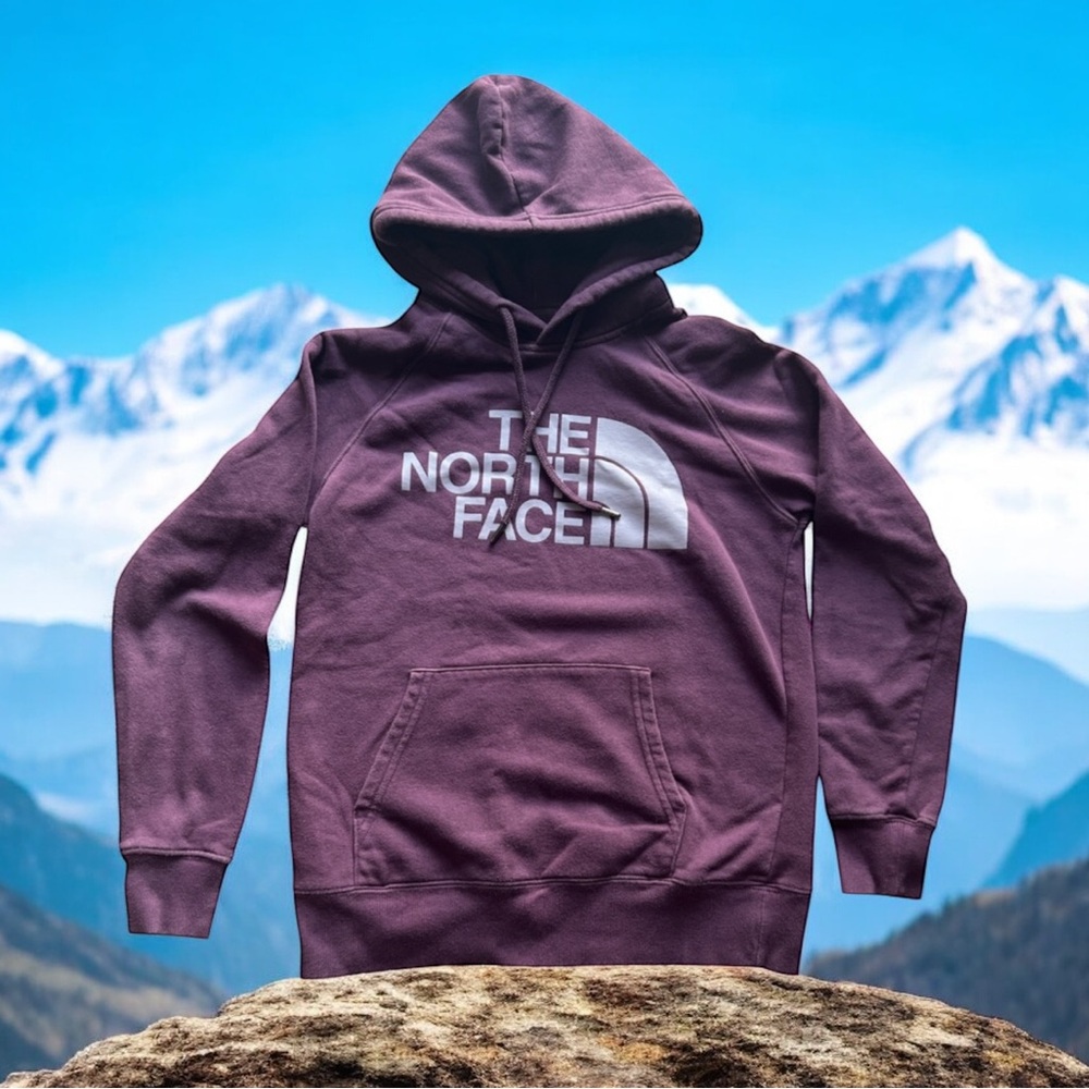 The North Face Women's Hoodie Purple Logo Pullover‎ XS